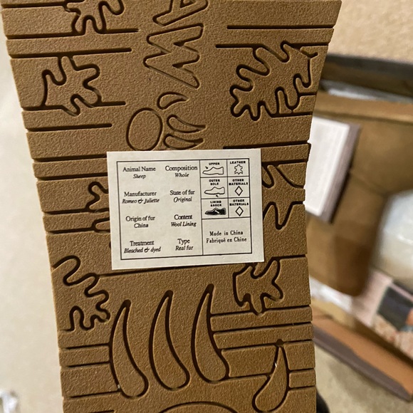 BEARPAW Sheepskin boot NWT Size 8 - Picture 3 of 4